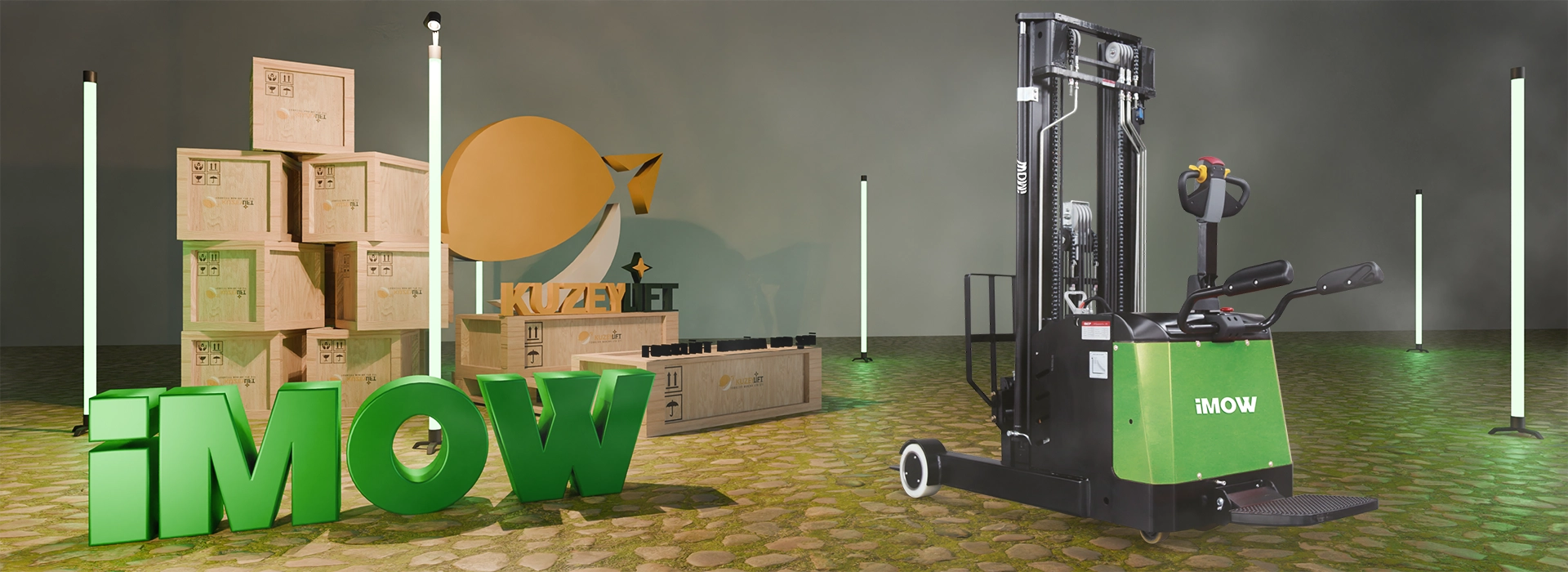 CQE15R Lityum-İyon Reach Truck (Standing) — 1500 kg kapasite, 4500 mm kaldırma, 610 mm reach, 1697 mm dönüş yarıçapı, 24V/205Ah akü, elektromanyetik fren ve AC kontrol ile dar koridor raflı depo operasyonlarında hızlı ve güvenli çözüm.