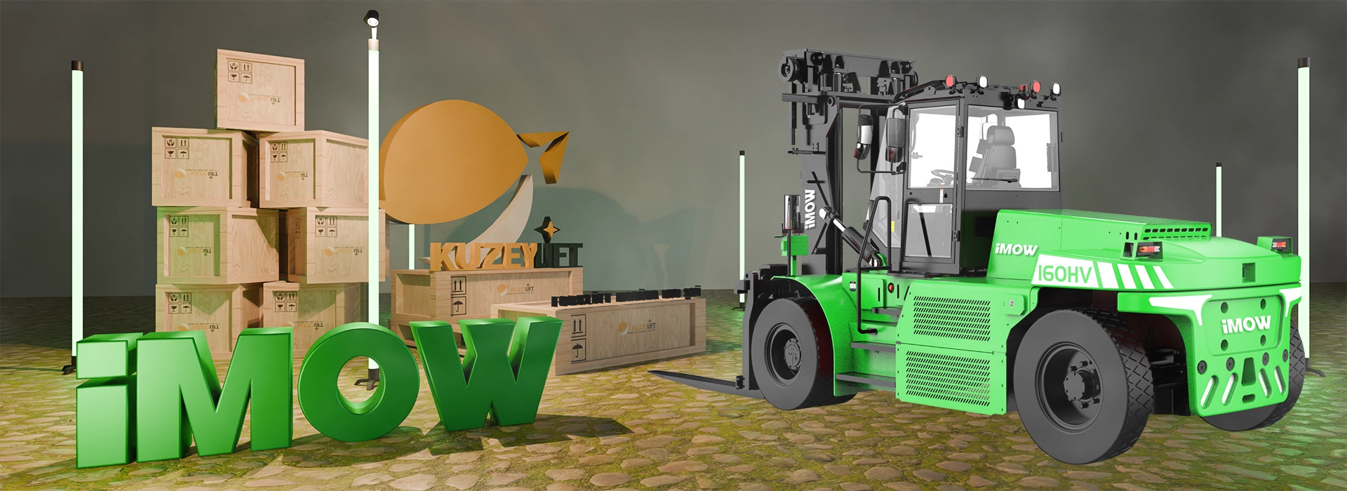 EFL1603-HV-12 16 Ton HV Li-ion Elektrikli Forklift — 4,0 m kaldırma, 614,4V/230Ah akü, 90 kW PMSM sürüş ve Kuzey Lift Forklift (İzmir) satış & servis desteğiyle ağır yükte maksimum performans.