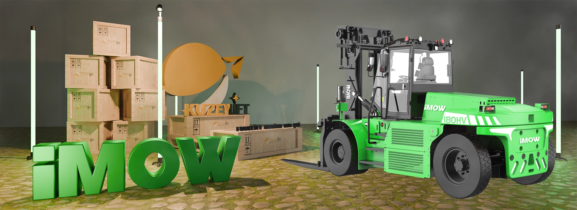 EFL1803-HV-12 18 Ton HV Li-ion Elektrikli Forklift — 4,0 m kaldırma, 614,4V/230Ah HV akü, 90 kW PMSM sürüş ve Kuzey Lift Forklift (İzmir) satış & servis desteğiyle ağır yükte maksimum performans.