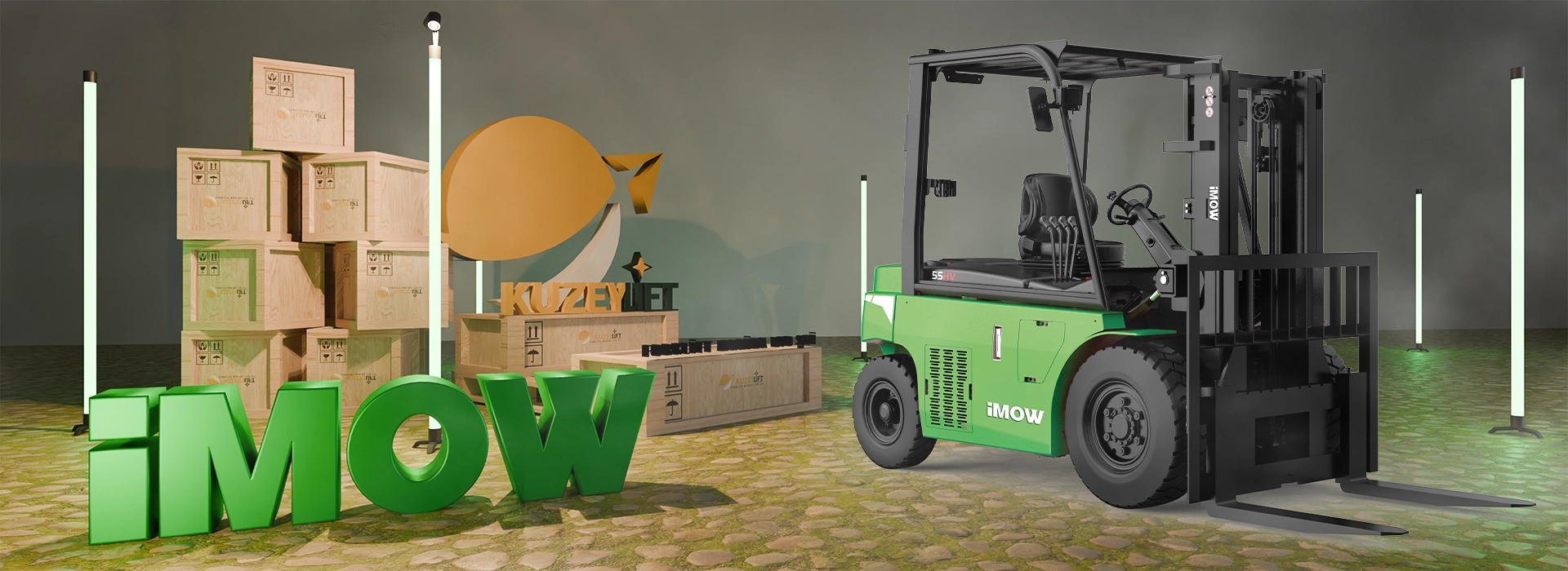 EFL553-HVD-6 – 5.5 Ton Li-ion Elektrikli Forklift Yüksek voltaj • 60 kW güç • Açık saha & liman uyumu • Kuzey Lift Forklift