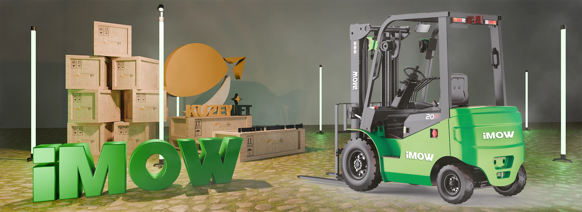 ICE203P 2 Ton Li-ion Elektrikli Forklift — 4,8 m kaldırma, 80V/460Ah Li-ion akü, güçlü motorlar, hızlı çevrim ve Kuzey Lift Forklift (İzmir) satış & servis desteğiyle depo operasyonlarında yüksek verim.