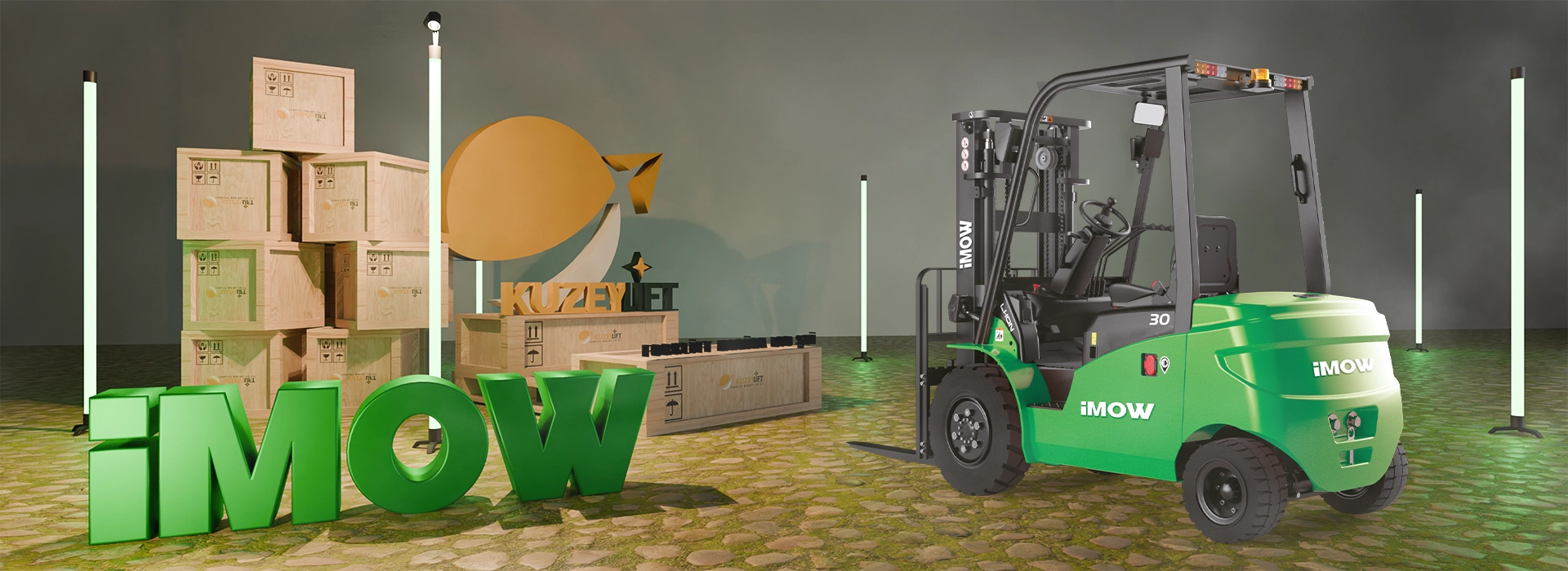 ICE253 2,5 Ton Lityum-İyon Elektrikli Forklift 4,8 m kaldırma yüksekliği • 80V/410Ah Li-ion akü • Kuzey Lift Forklift İzmir satış & servis desteği