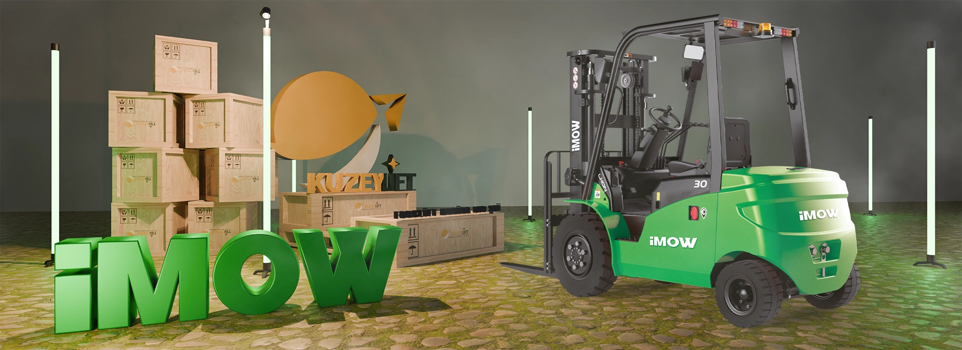 ICE353 3.5 Ton Lityum-İyon Elektrikli Forklift 4,8 m kaldırma yüksekliği • 80V/410Ah Li-ion akü • Kuzey Lift Forklift İzmir satış & servis desteği