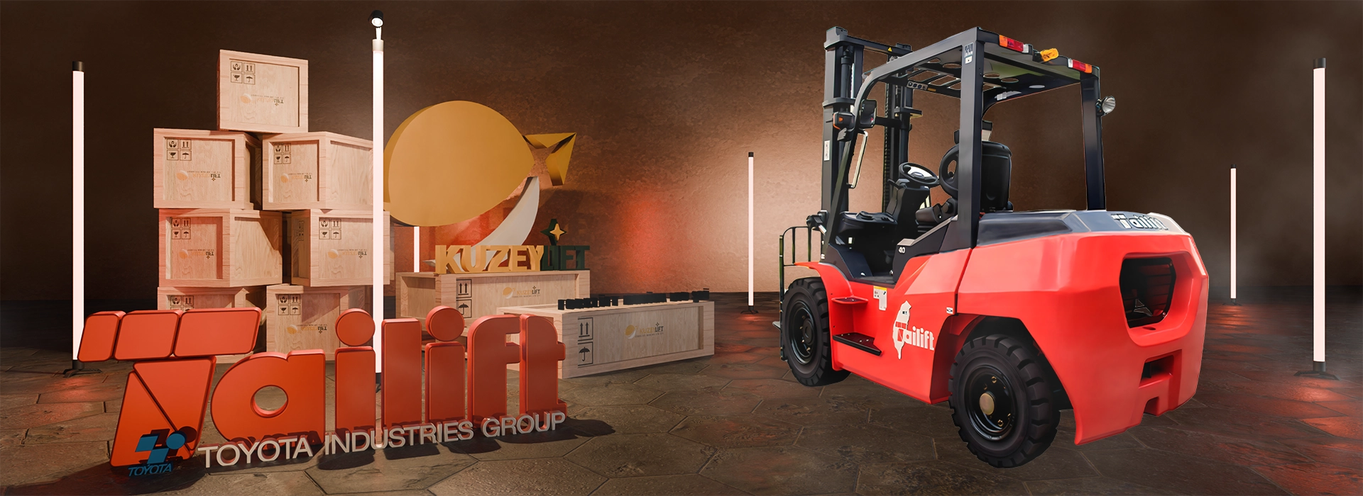 Kuzey Lift Forklift | İzmir – Tailift PFD50 5 Ton / 5.000 kg dizel forklift • 4,8 m kaldırma • KUBOTA 74 kW motor Satış & Servis Desteği