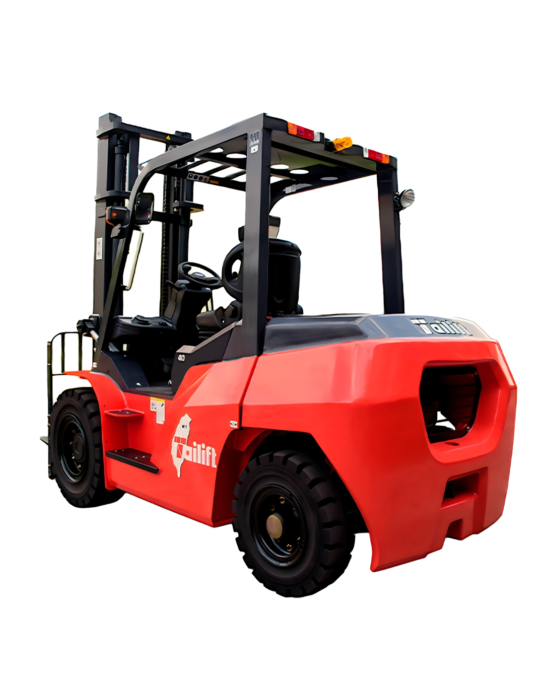 Kuzey Lift Forklift İzmir satış & servis güvencesiyle Tailift PFD45 dizel forklift — 5.000 kg (5 ton) taşıma kapasitesi, 4.800 mm (4,8 m) kaldırma yüksekliği, KUBOTA 3307-CR motor (74 kW, 4 silindir, 3331 cm³) ve ağır hizmet sınıfı şasi.