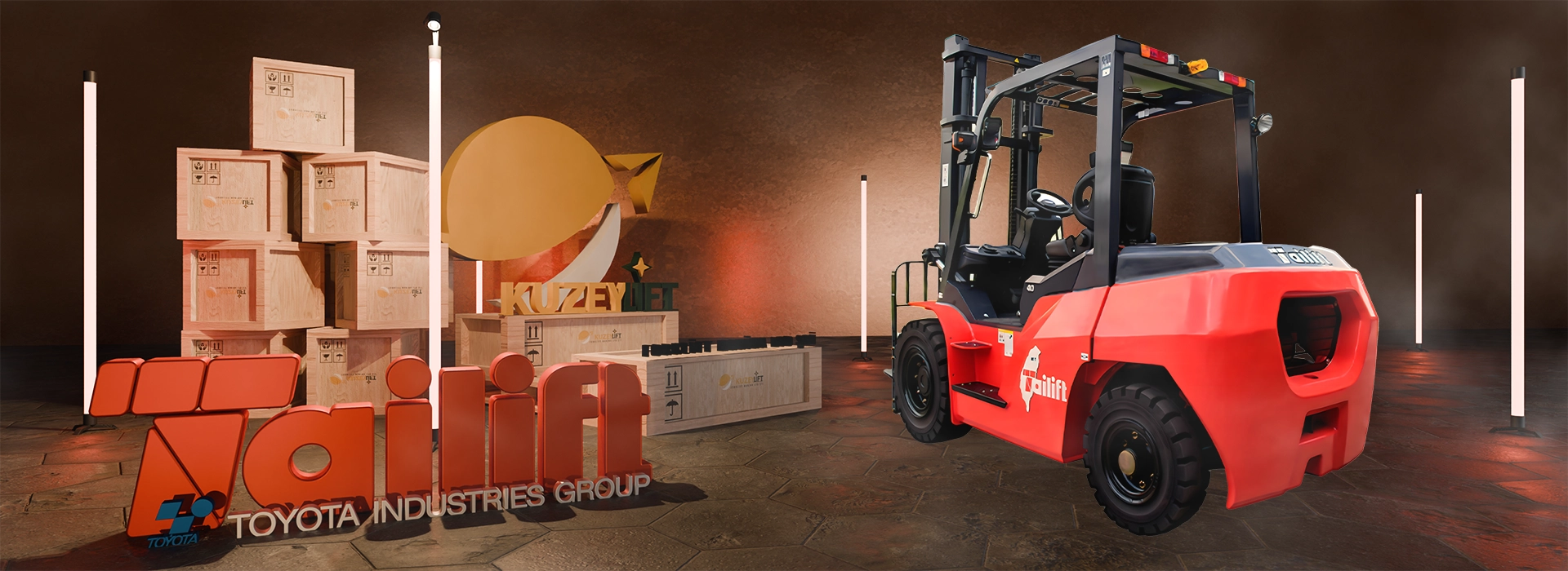 İzmir’de Kuzey Lift Forklift | Tailift PFD45 5 Ton / 5.000 kg dizel forklift – 4,8 m kaldırma yüksekliği – KUBOTA 74 kW motor gücüyle satış & servis desteği