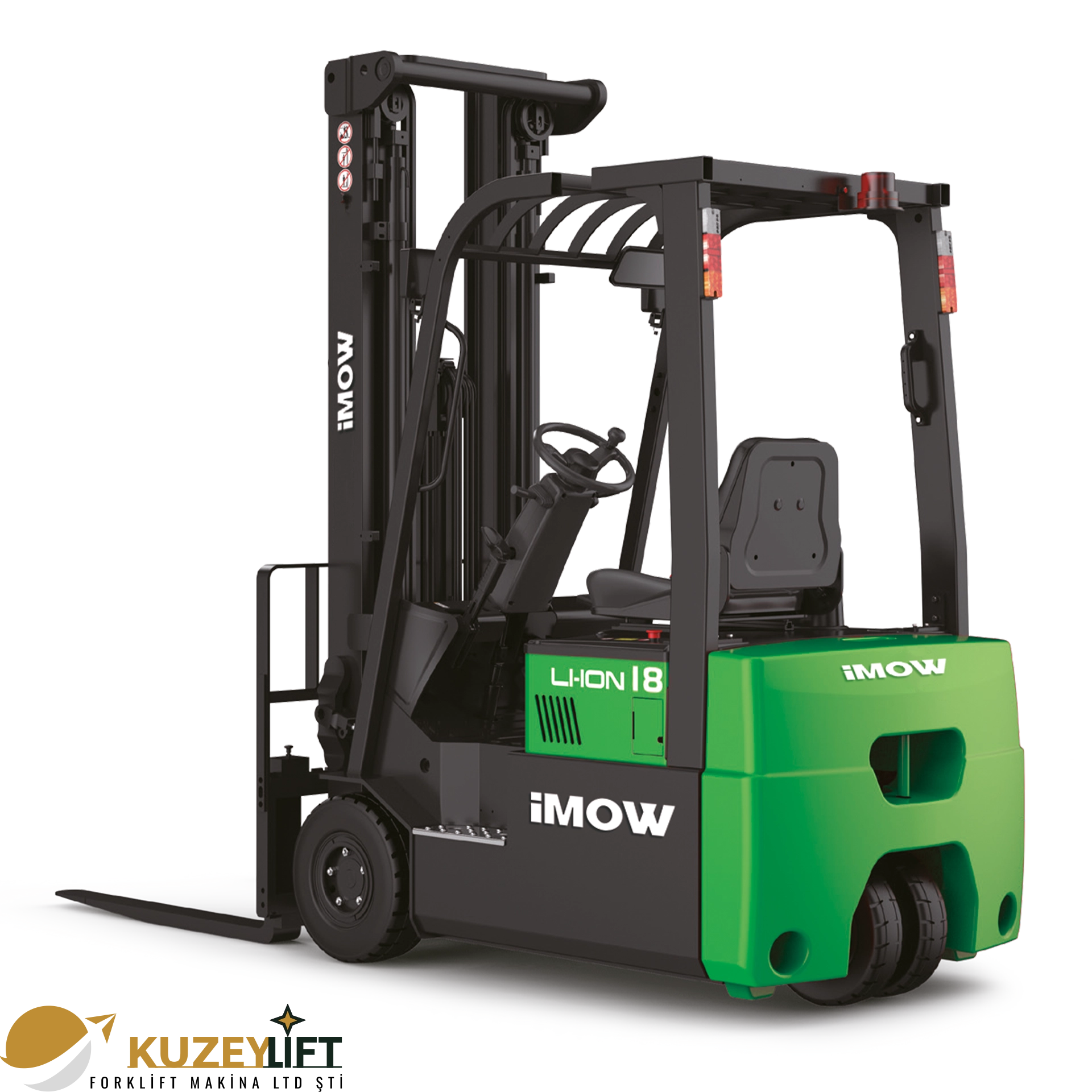 uzey Lift Forklit | İzmir CPD15TVL Lityum-İyon Forklift 	•	Taşıma Kapasitesi: 1,5 ton (1500 kg) 	•	Asansör / Kaldırma Yüksekliği: 3 m (3000 mm) 	•	Akü: Lityum-iyon 80V / 150Ah 	•	Tahrik: Elektrikli (Electric) İzmir’de depo ve üretim sahalarına uygun, düşük bakım ve yüksek verim için Kuzey Lift Forklit ile çözümünüz hazır.