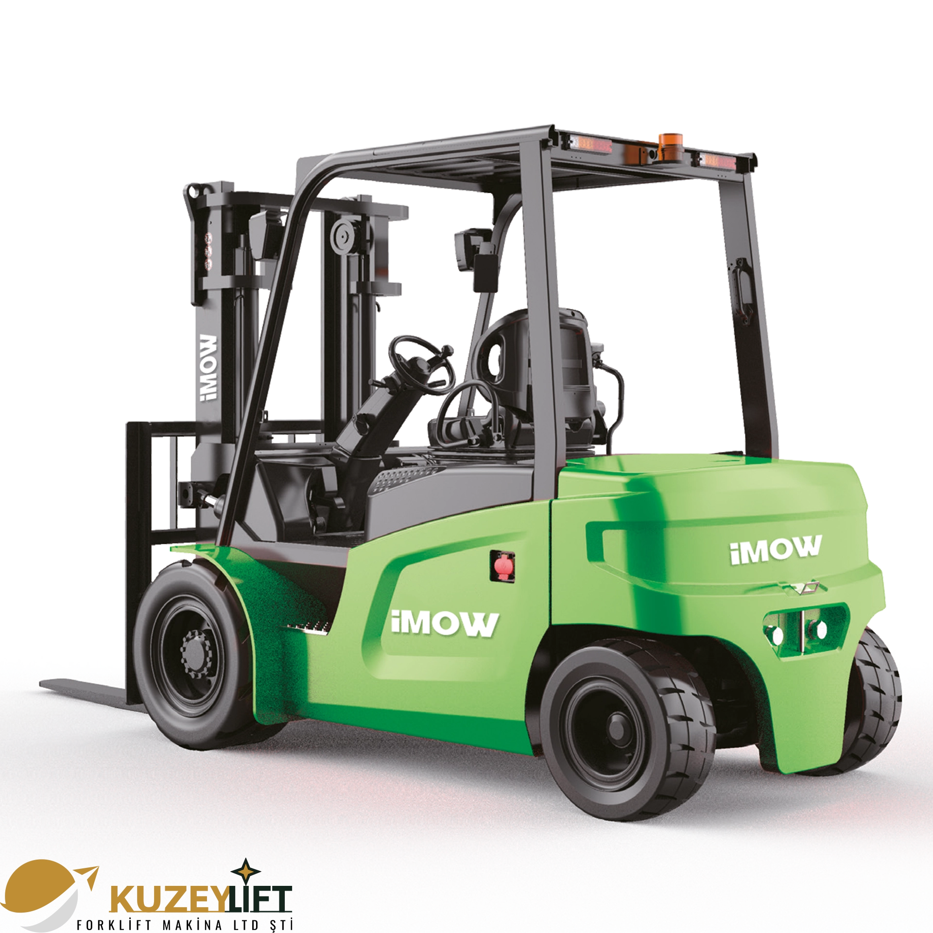Kuzey Lift Forklit | İzmir CPD50L1 Lityum-İyon Forklift 	•	Taşıma Kapasitesi: 5 ton (5000 kg) 	•	Asansör / Kaldırma Yüksekliği: 3 m 	•	Akü: Lityum-iyon 80V / 560Ah 	•	Tahrik Sistemi: Elektrikli 	•	Kullanım Tipi: Oturarak (Seated) 	•	Öne Çıkan Avantajlar: Yüksek çekme kuvveti, geniş şasi yapısı, uzun çalışma süresi ve ağır hizmet performansı  Ağır yükler için güçlü, güvenilir ve uzun ömürlü forklift çözümleri İzmir’de Kuzey Lift Forklit ile.