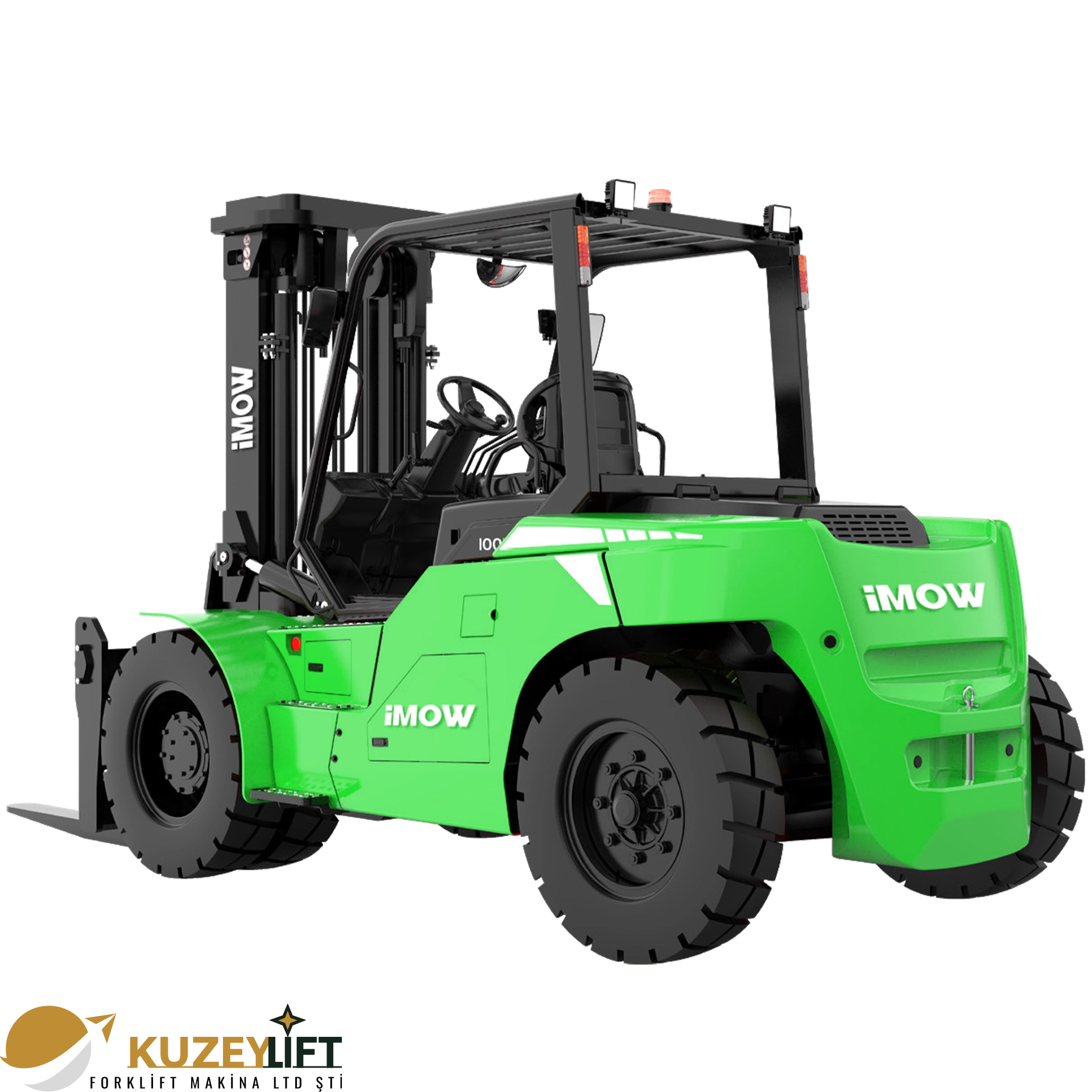 Kuzey Lift Forklit | İzmir EFL1003-HV-6 Lityum-İyon Forklift 	•	Taşıma Kapasitesi: 10 ton (10.000 kg) 	•	Asansör / Kaldırma Yüksekliği: 3 m 	•	Akü: Lityum-iyon 309V / 304Ah 	•	Tahrik Sistemi: Elektrikli – PMSM sürüş teknolojisi 	•	Kullanım Tipi: Oturarak (Seated) 	•	Öne Çıkan Avantajlar: Maksimum taşıma kapasitesi, güçlü çekiş, pnömatik lastikler ve ağır hizmet performansı  En ağır yükler için güvenilir, güçlü ve verimli forklift çözümleri İzmir’de Kuzey Lift Forklit ile.