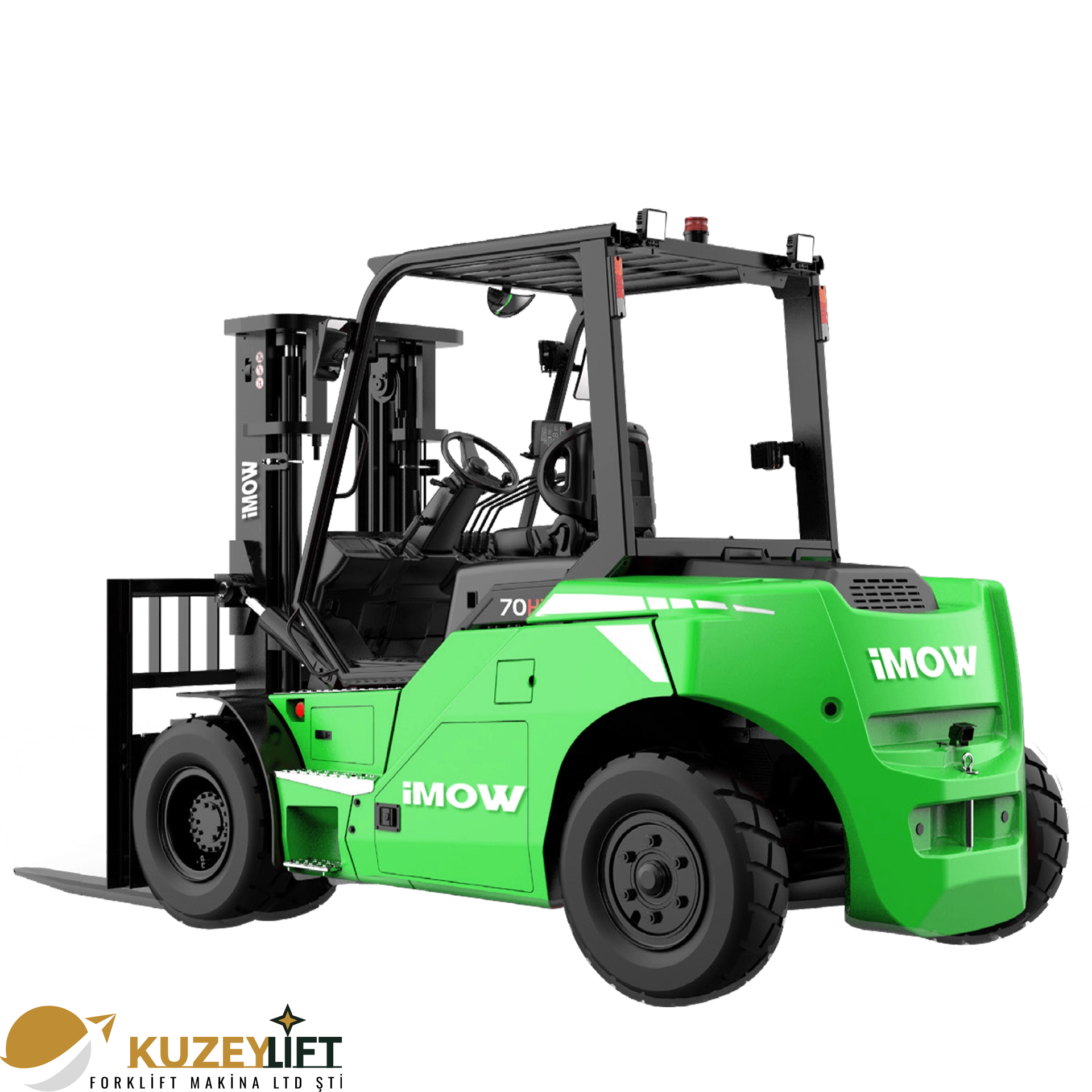Kuzey Lift Forklit | İzmir EFL703-HV-6 Lityum-İyon Forklift 	•	Taşıma Kapasitesi: 7 ton (7000 kg) 	•	Asansör / Kaldırma Yüksekliği: 3 m 	•	Akü: Lityum-iyon 309V / 228Ah 	•	Tahrik Sistemi: Elektrikli – PMSM sürüş teknolojisi 	•	Kullanım Tipi: Oturarak (Seated) 	•	Öne Çıkan Avantajlar: Yüksek hız, güçlü çekiş, pnömatik lastikler ve ağır hizmet performansı  Ağır yüklerin güvenli, hızlı ve verimli taşınması için İzmir’de Kuzey Lift Forklit gücü.
